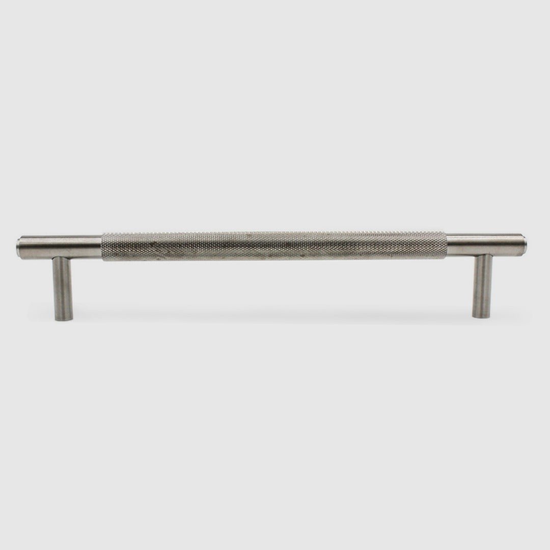 Knurled Cabinet Handle in Brushed Nickel | Zephra