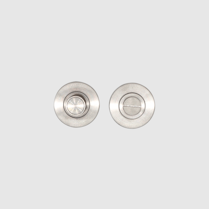 Knurled Privacy Turnsnib Lock in Brushed Nickel | Zephra #Finish_Brushed Nickel
