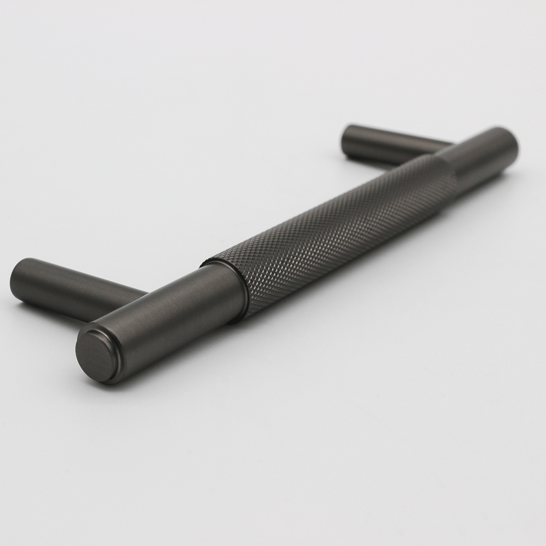 Knurled Cabinet Handle in Gunmetal | Zephra