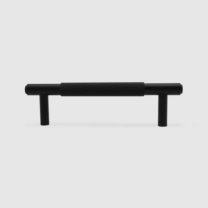 Knurled Cabinet Handle in Matte Black | Zephra #Finish_Matte Black
