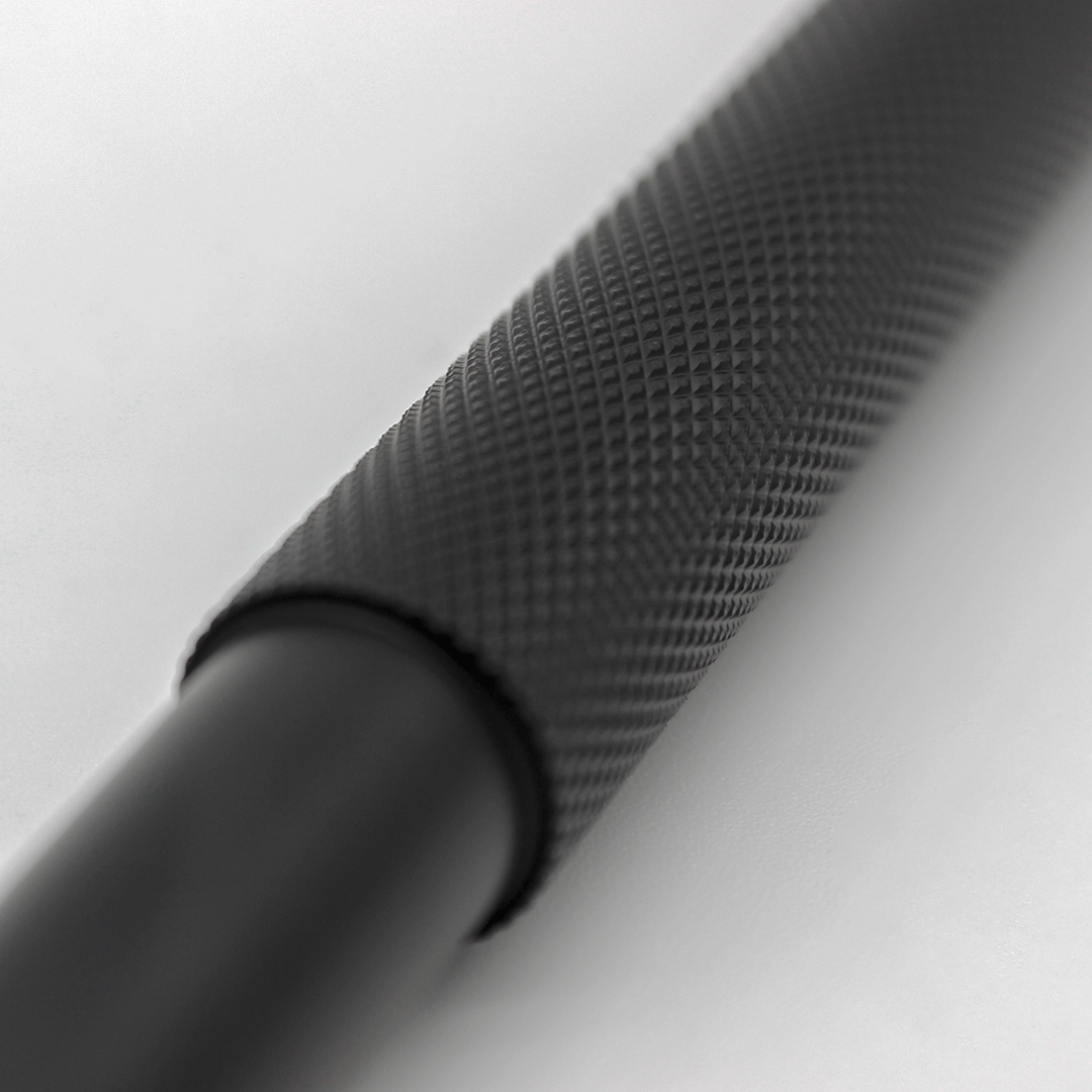 Knurled Cabinet Handle in Matte Black | Zephra