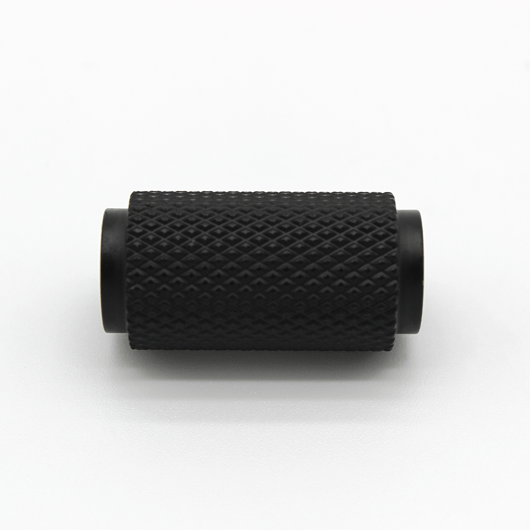 Knurled Cabinet Knob in Matte Black | Zephra