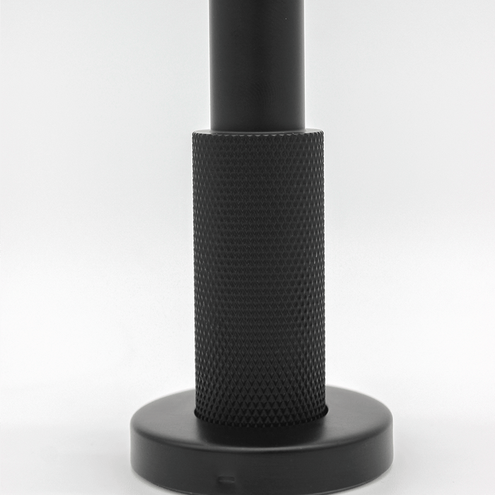 Knurled Door Stop in Matte Black | Zephra #Finish_Matte Black