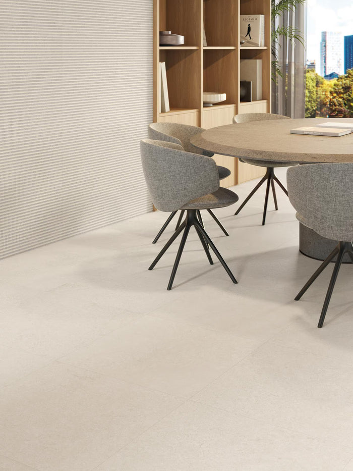 Lamu Series Spanish Floor and Wall Tile in Caliza, 3D / Texture & Matt finish