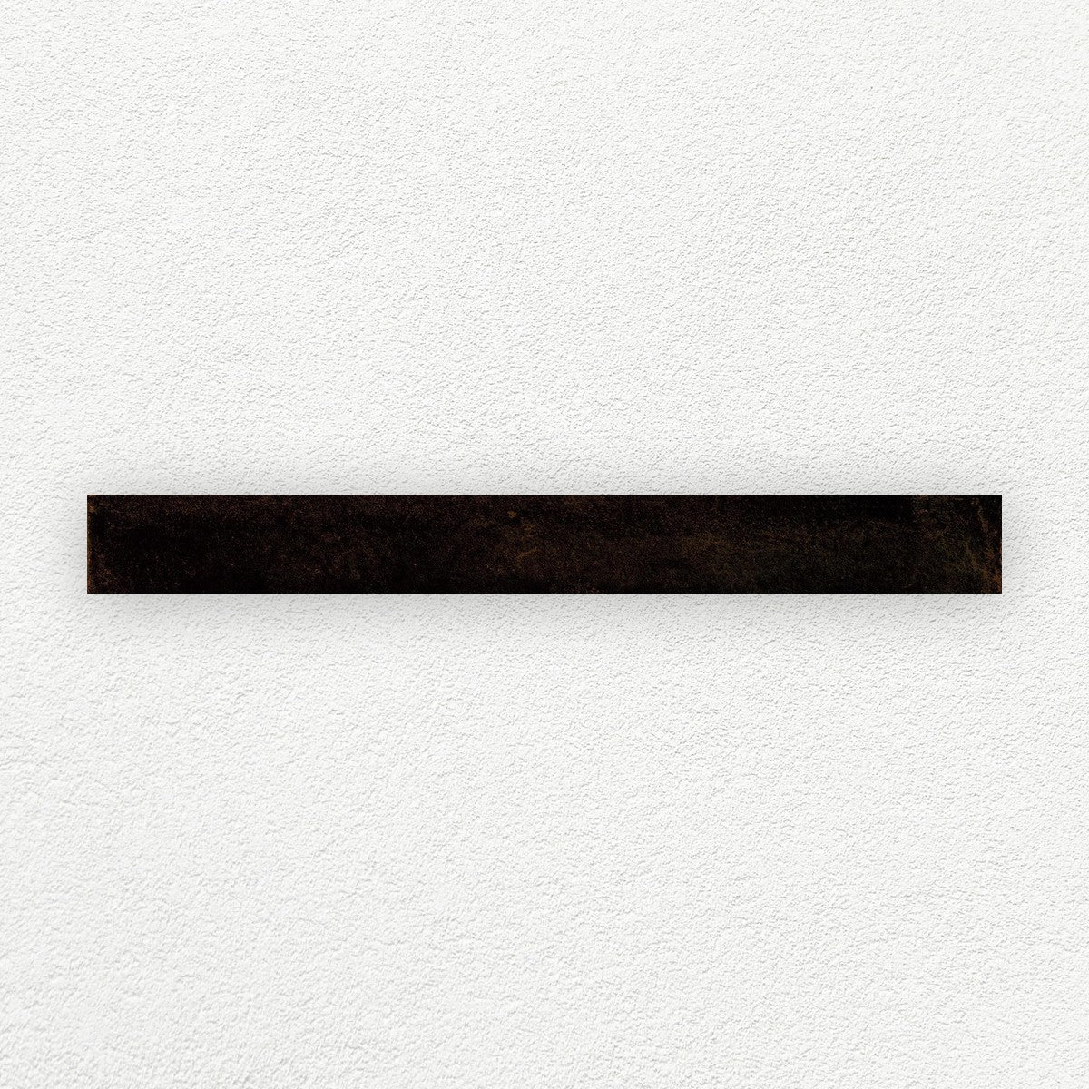 Life Black gloss porcelain wall tile 48 x 450 mm