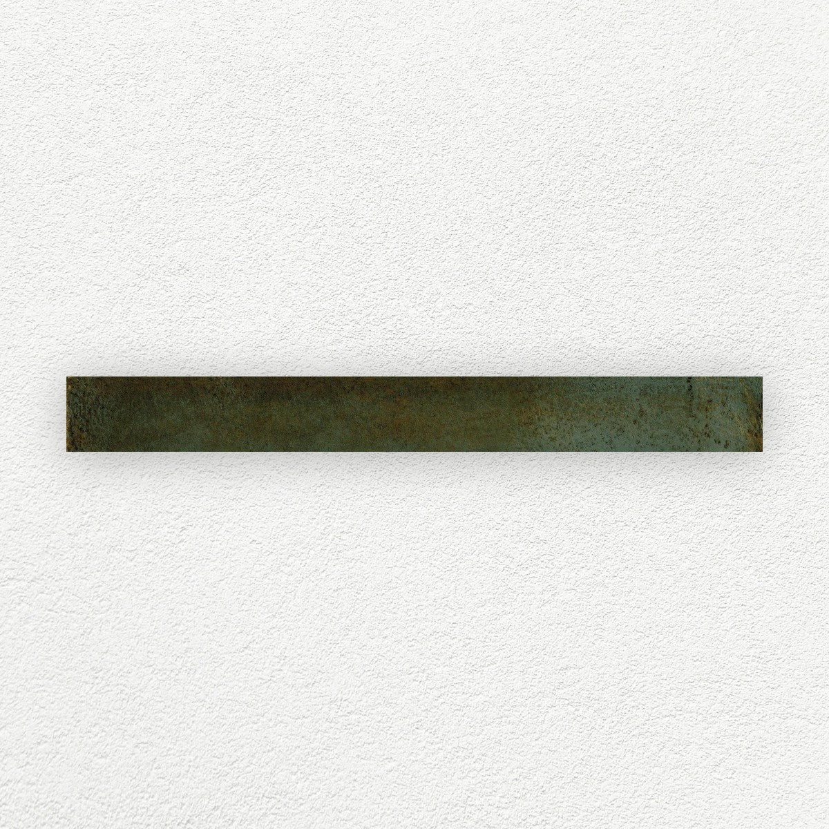 Life Dark Green gloss porcelain wall tile 48 x 450 mm