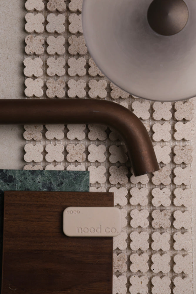 Alhambra Flower Portuguese Limestone Mosaic – Honed finish