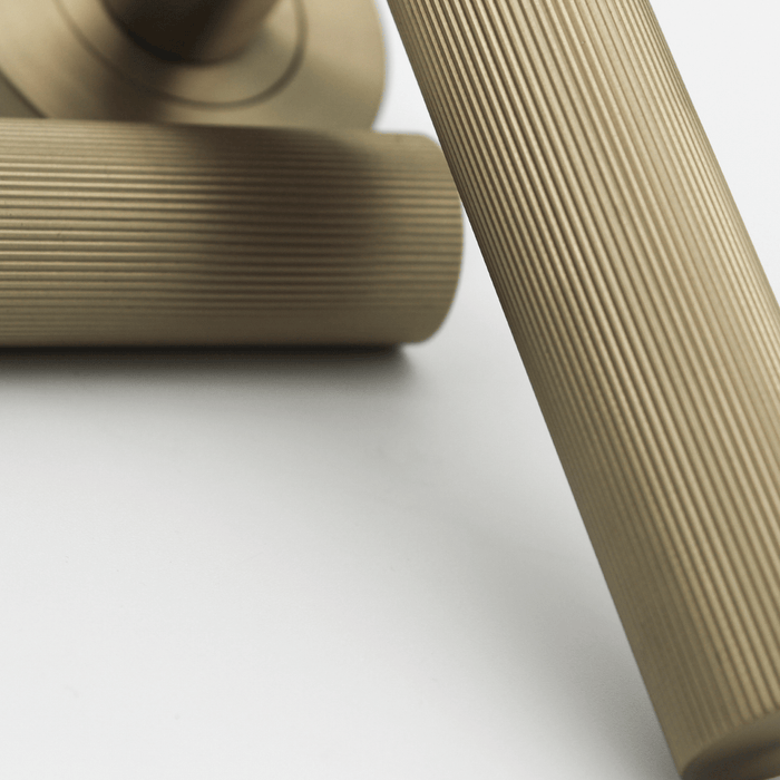 Linear Door Handle in Brushed Gold | Zephra #Finish_Brushed Gold