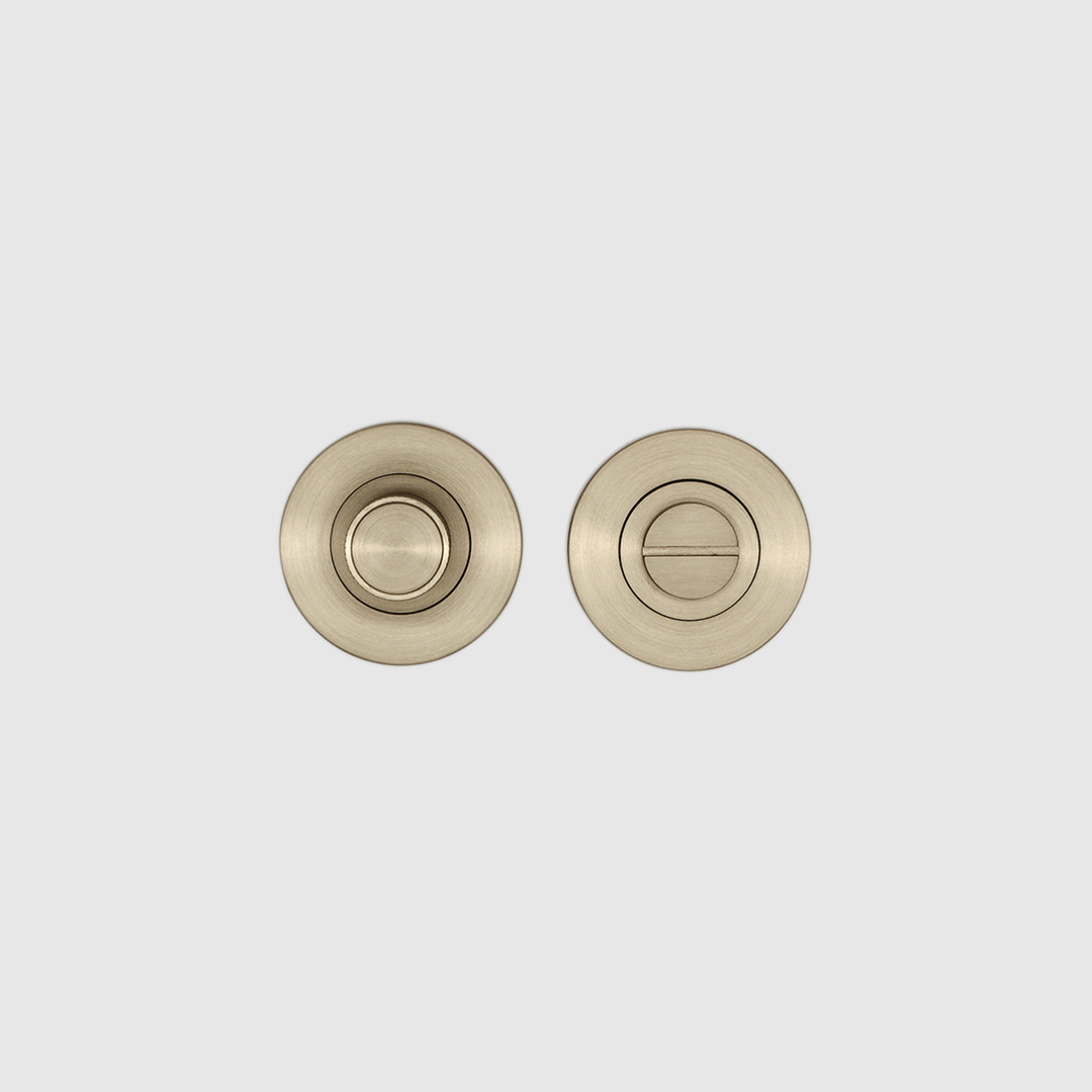 Linear Privacy Turnsnib Lock in Brushed Gold | Zephra