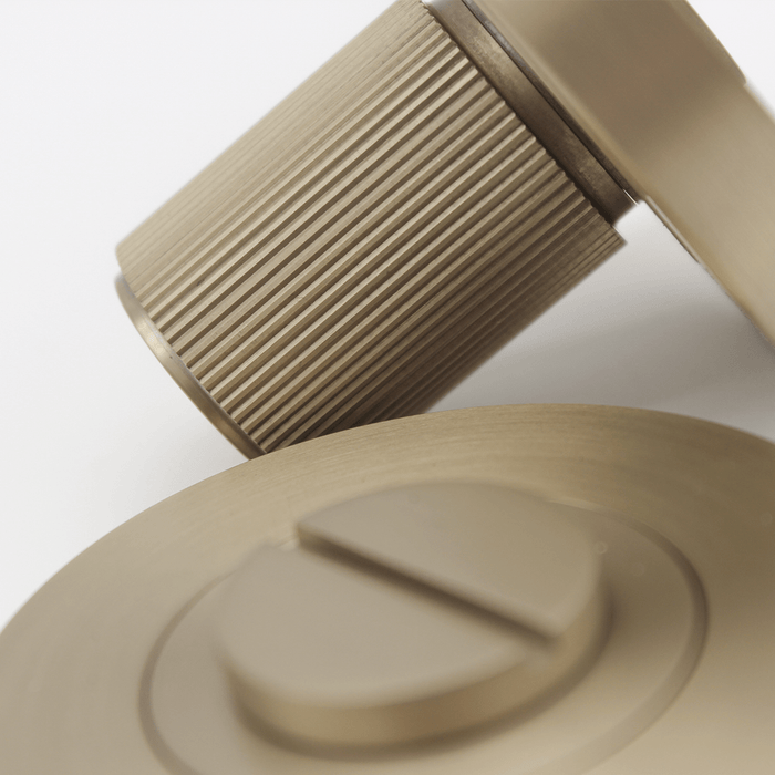 Linear Privacy Turnsnib Lock in Brushed Gold | Zephra #Finish_Brushed Gold