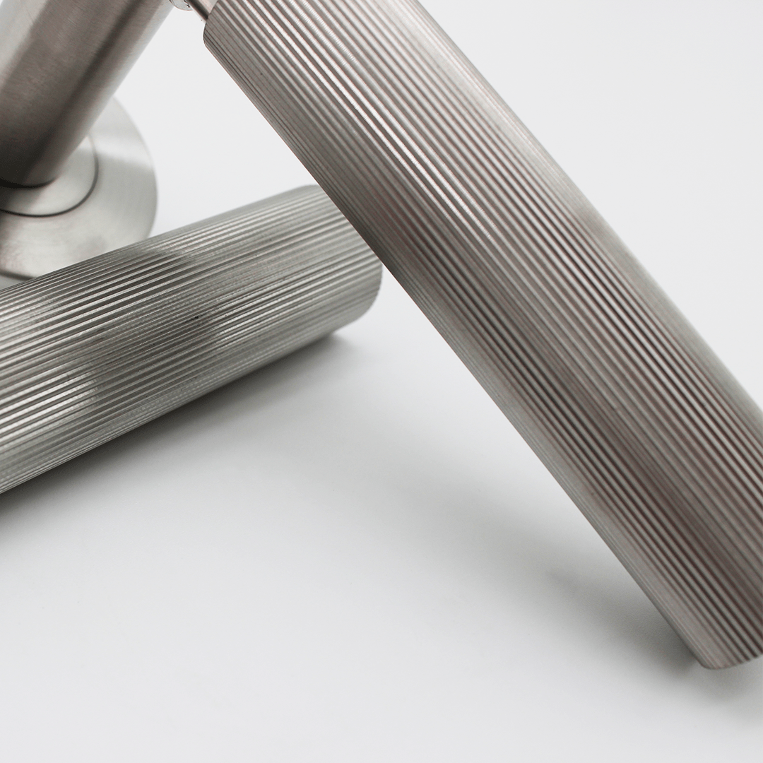 Linear Door Handle in Brushed Nickel | Zephra