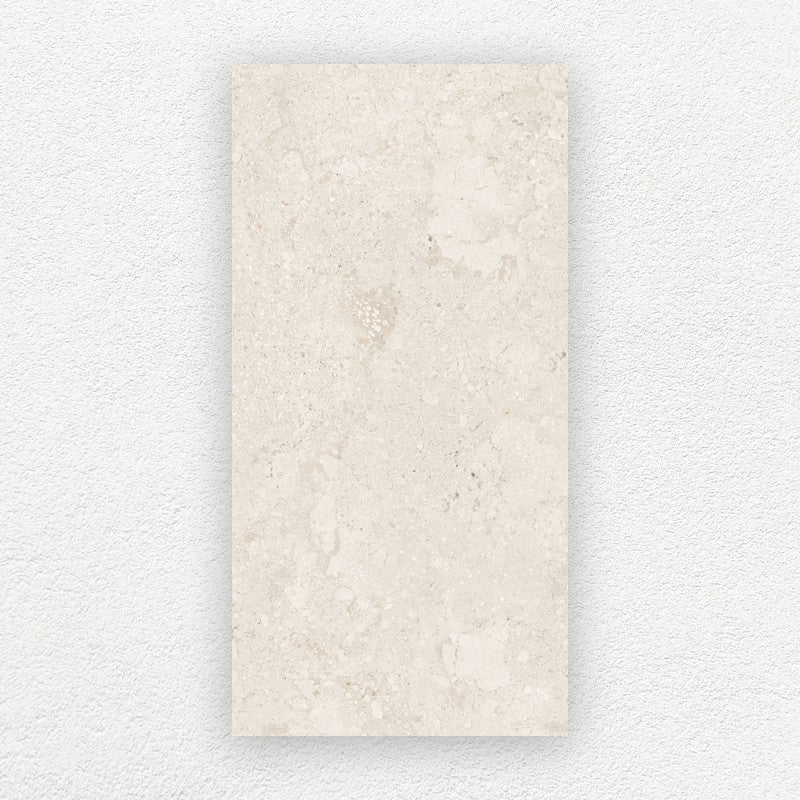 Luberon Beige limestone look porcelain tile 300 x 600 mm