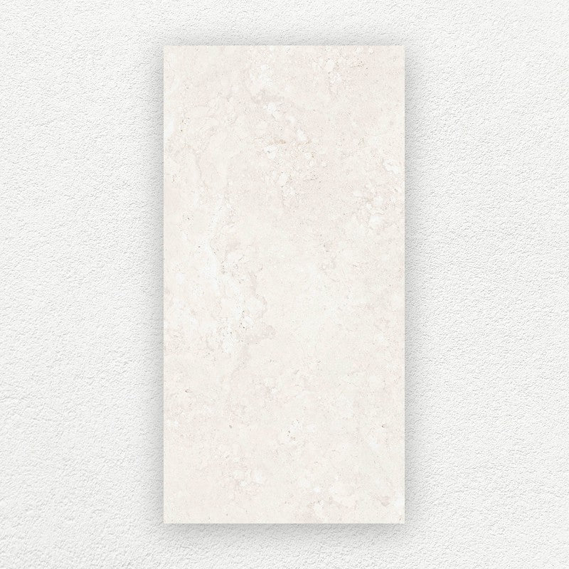 Luberon Cream limestone look porcelain tile 600 x 1200 mm