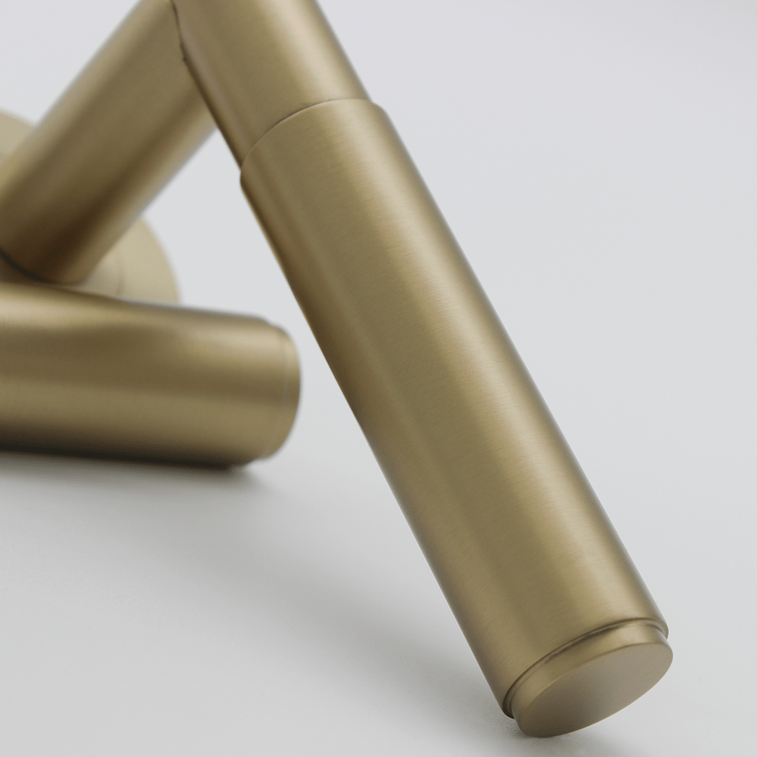Luma Door Handle in Brushed Gold | Zephra
