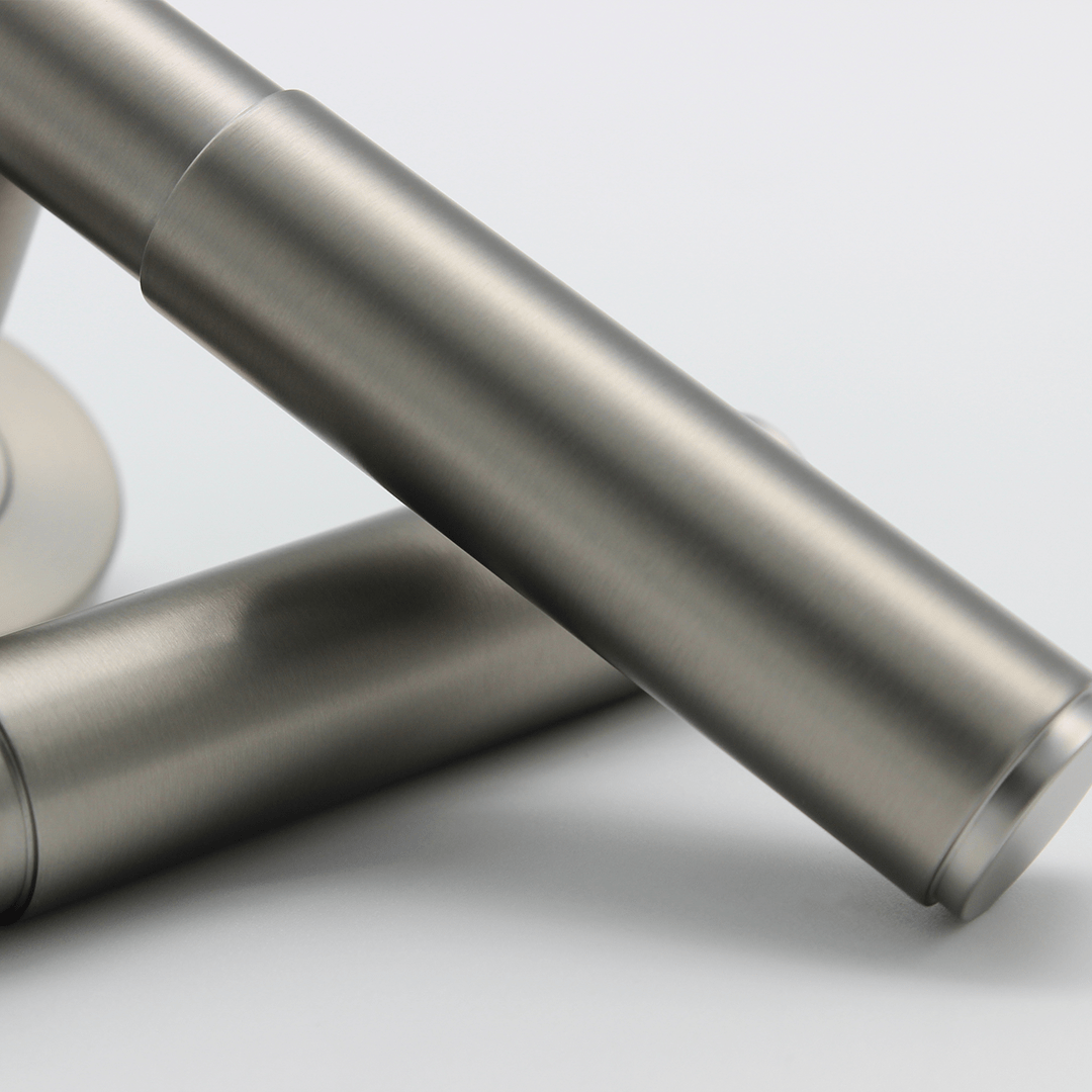 Luma Door Handle in Brushed Nickel | Zephra