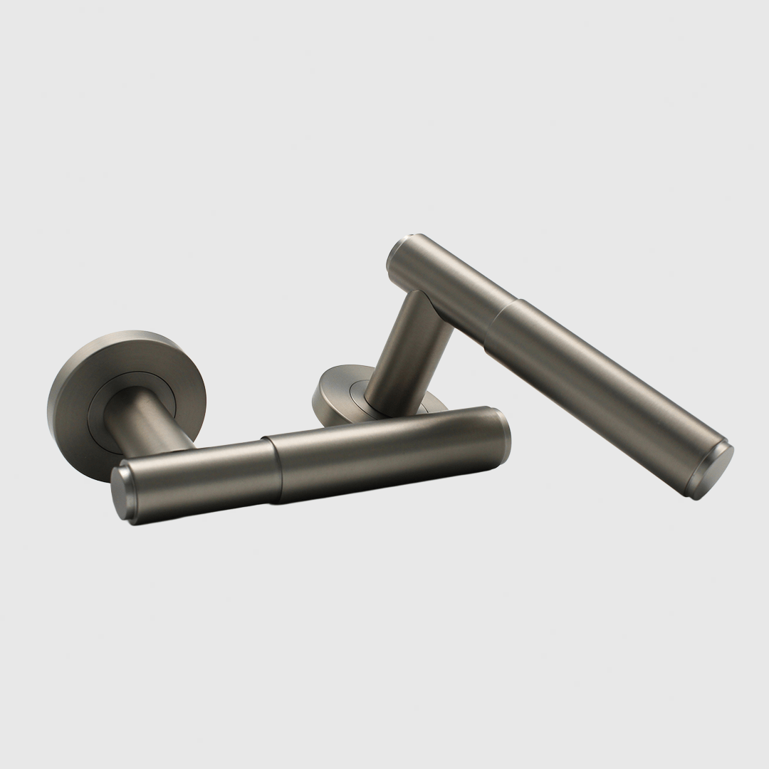 Passage Luma Door Handle Package in Brushed Nickel | Zephra