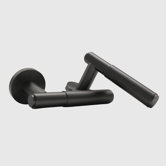 Luma Door Handle in Gunmetal | Zephra #Finish_Gunmetal