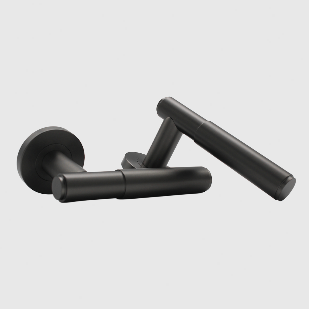 Passage Luma Door Handle Package in Gunmetal | Zephra