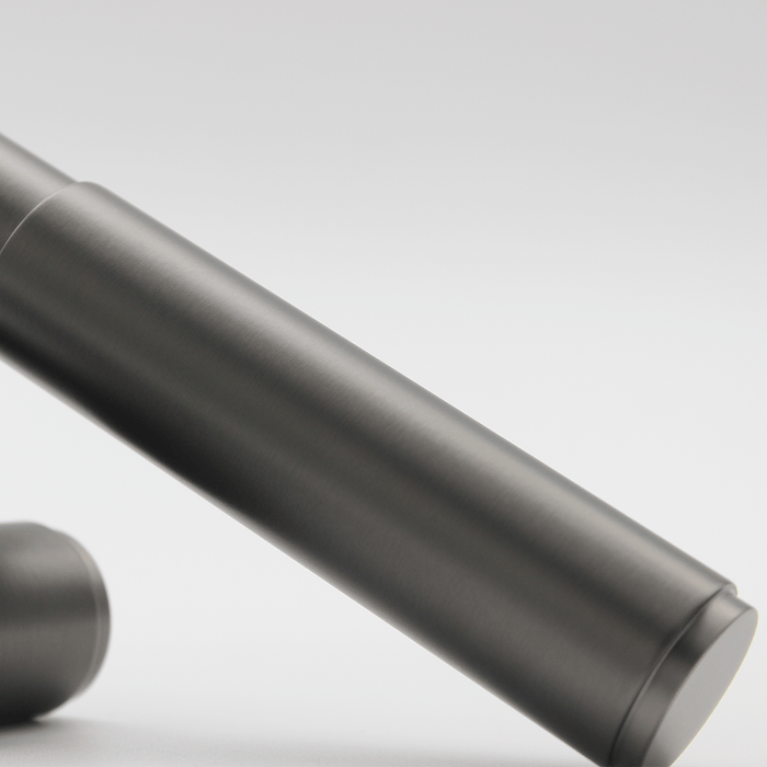 Luma Door Handle in Gunmetal | Zephra #Finish_Gunmetal