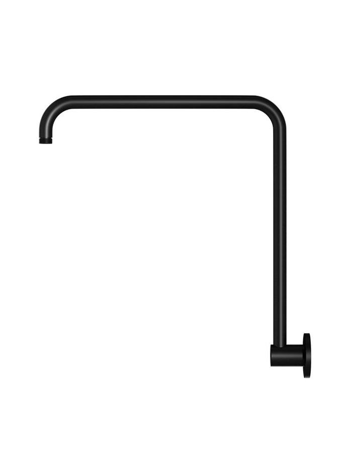 High Rise Shower Arm in Matte Black | Meir #Colour_Matte Black
