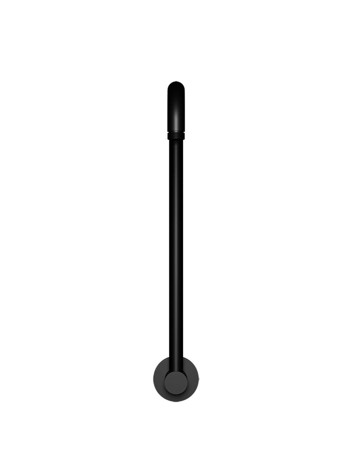 High Rise Shower Arm in Matte Black | Meir #Colour_Matte Black