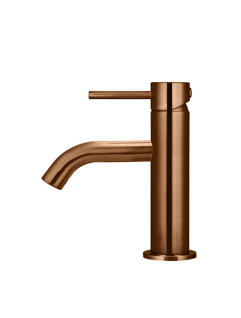 Piccola Basin Mixer Tap in Lustre Bronze | Meir