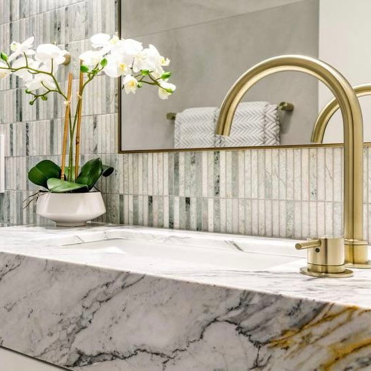 Stack Mint Marble Mosaic – Honed finish