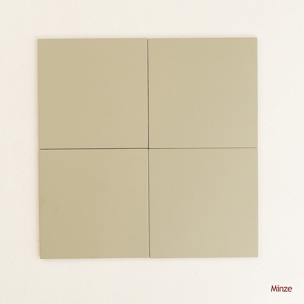 Spanish Bauhome Floor & Wall Cement Look Tile in Minze, Matt finish