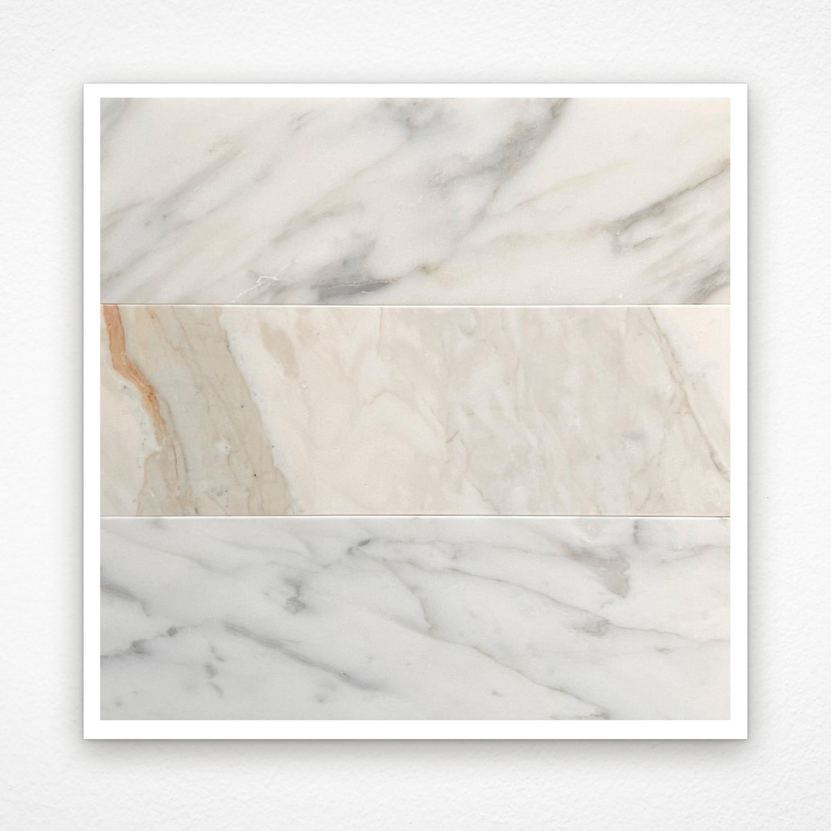Calacatta Subway Marble Tile | Honed Natural Stone