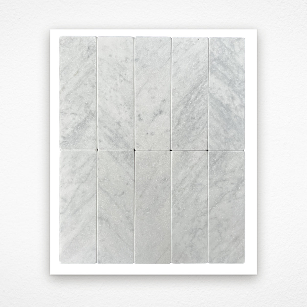 Carrara Subway Marble Tile & Mosaic | Tumbled & Honed Natural Stone