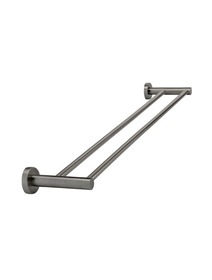 Round Double Towel Rail 600mm in Shadow | Meir #Colour_Shadow