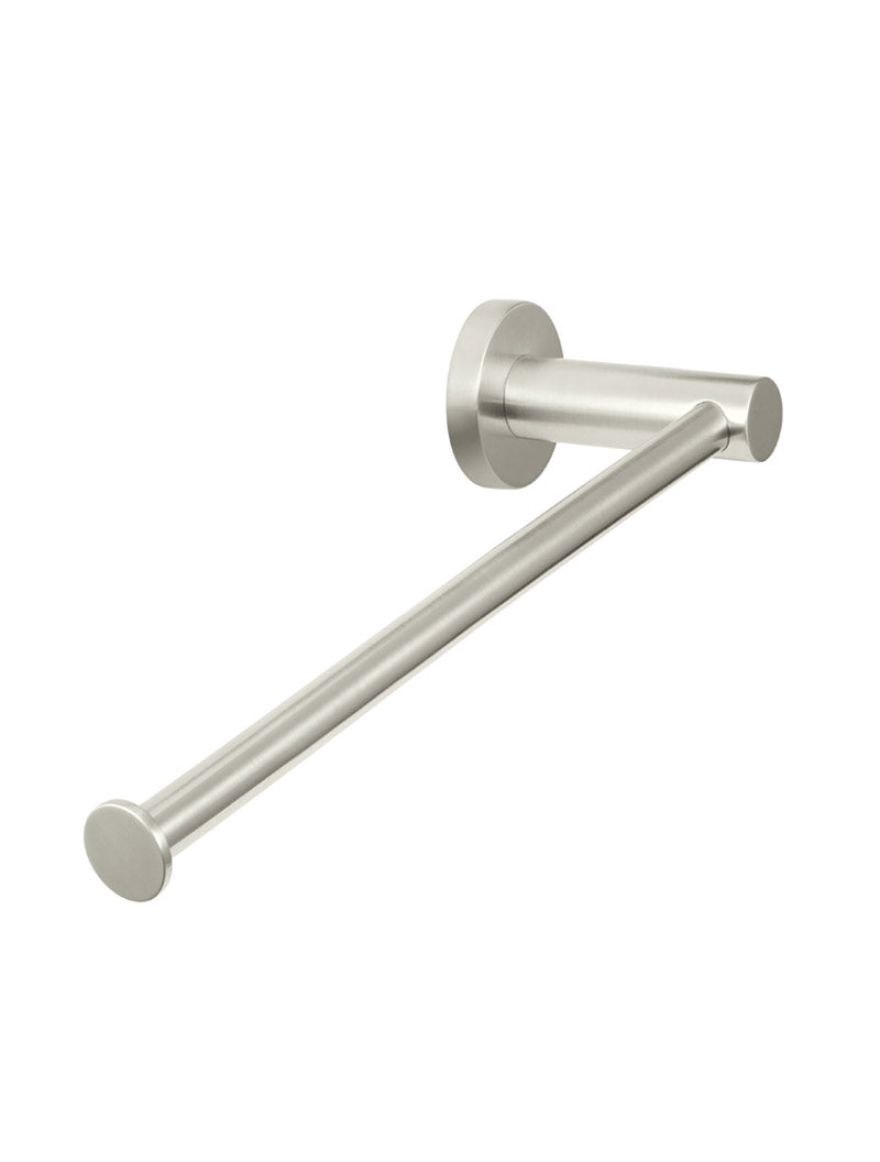 Brushed Nickel - Round Guest Towel Rail