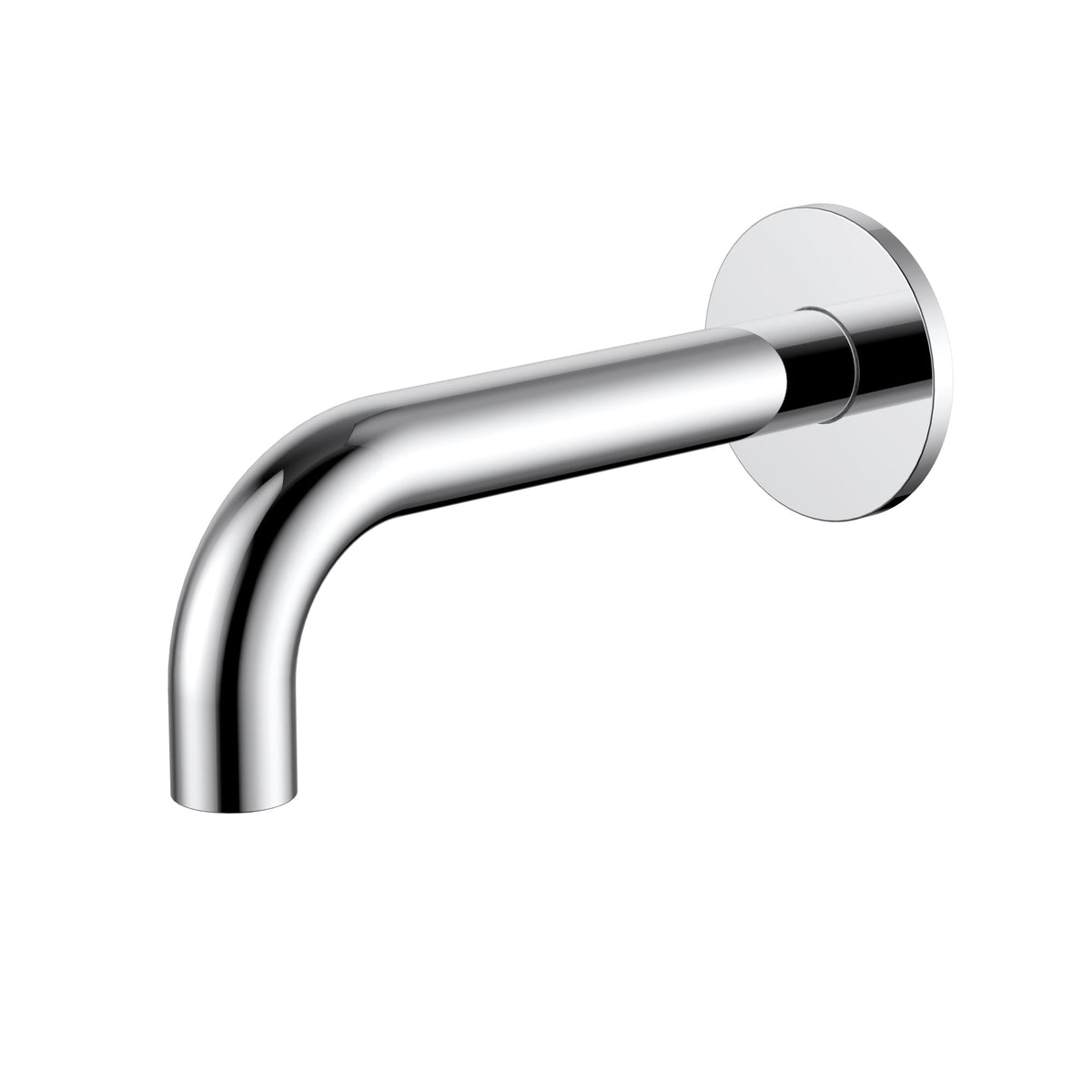 Polished Chrome - Universal Round Curved Spout 170mm