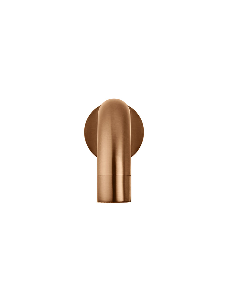 Universal Round Curved Spout in Lustre Bronze | Meir