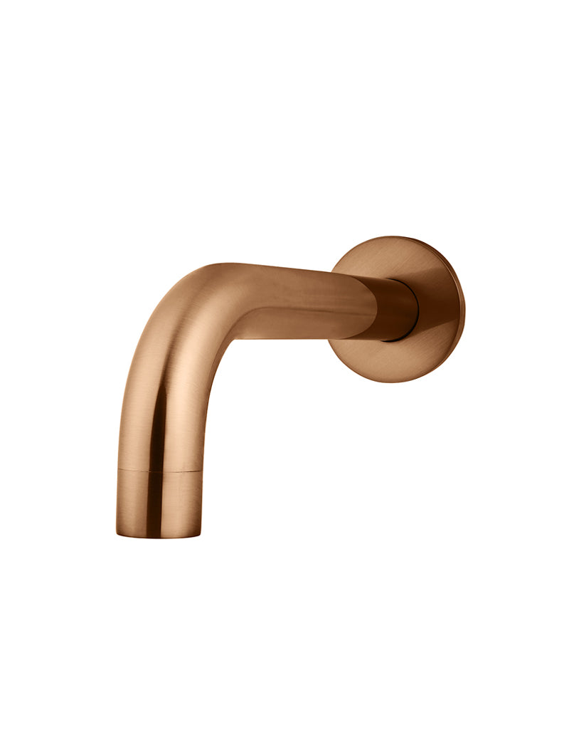 Universal Round Curved Spout in Lustre Bronze | Meir