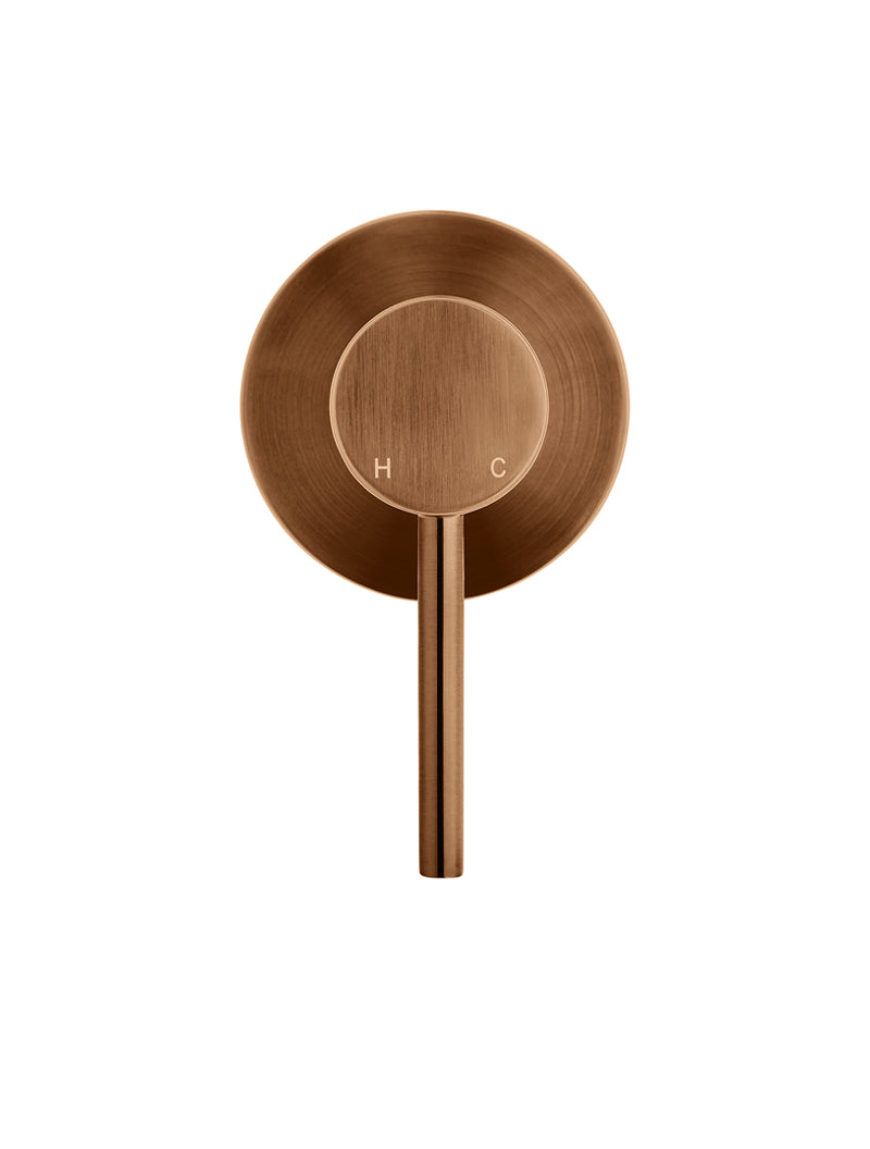 Round Wall Mixer Trim Kit - In-wall Body Not Included in Lustre Bronze | Meir