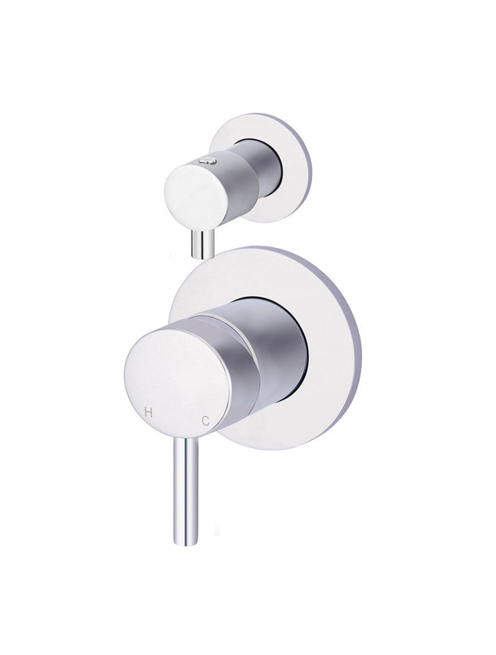 Round Diverter Mixer Trim Kit - In-wall Body Not Included in Polished Chrome | Meir #Colour_Polished Chrome
