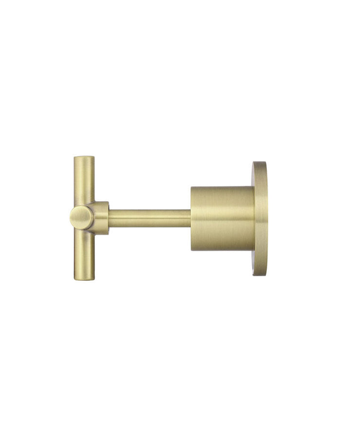 Round Cross Handle Jumper Valve Wall Top Assemblies in Tiger Bronze | Meir #Colour_Tiger Bronze