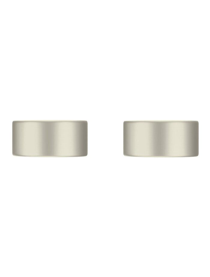 Circular Wall Taps in Brushed Nickel | Meir #Colour_Brushed Nickel