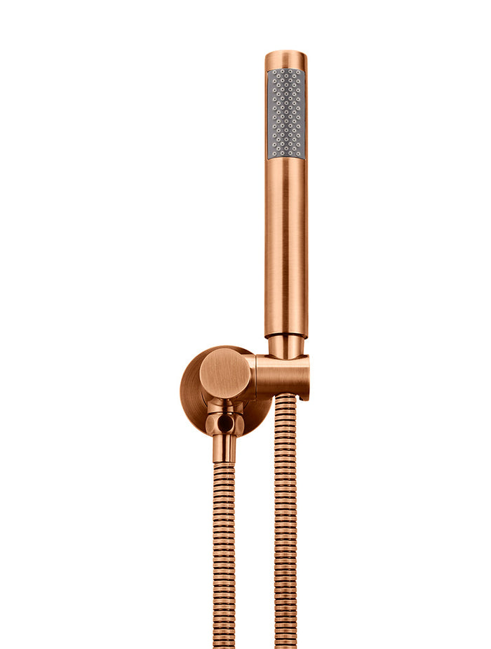 Round Shower on Swivel Bracket in Lustre Bronze | Meir #Colour_Lustre Bronze
