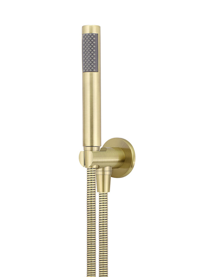 Round Hand Shower on Fixed Bracket in Tiger Bronze | Meir #Colour_Tiger Bronze