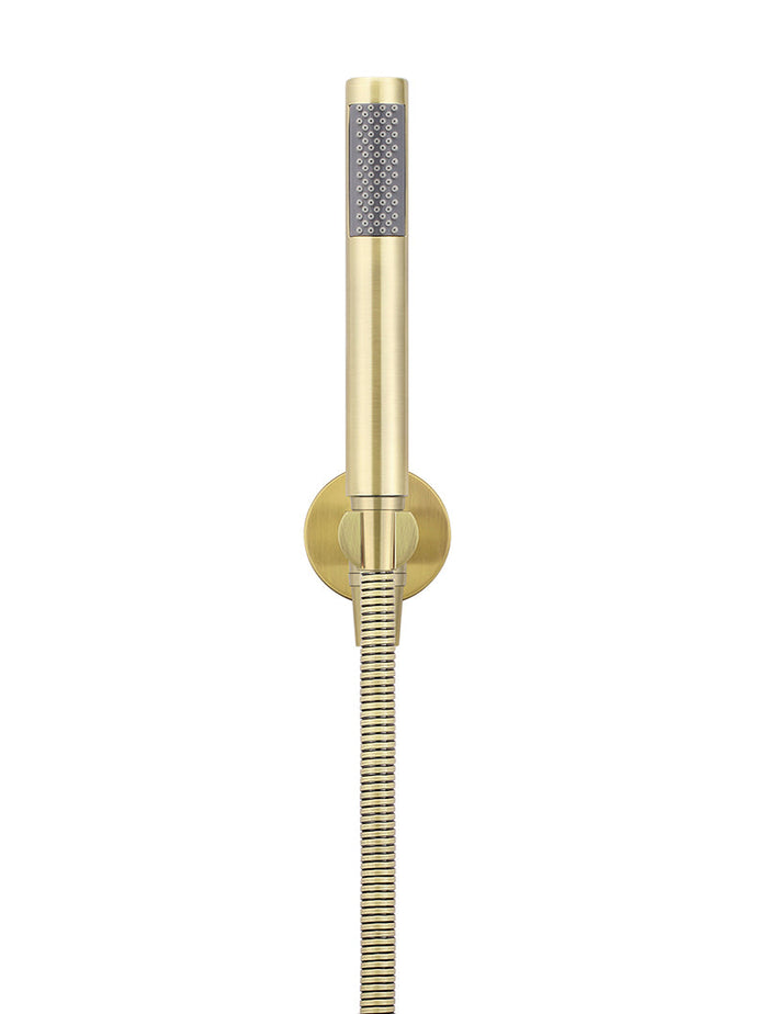 Round Hand Shower on Fixed Bracket in Tiger Bronze | Meir #Colour_Tiger Bronze