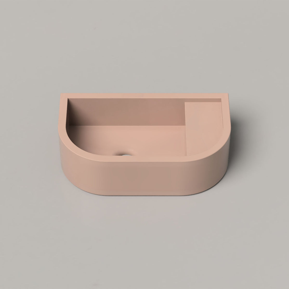 Nood Co Loop 01 Concrete Basin in Blush Pink | Nood Co