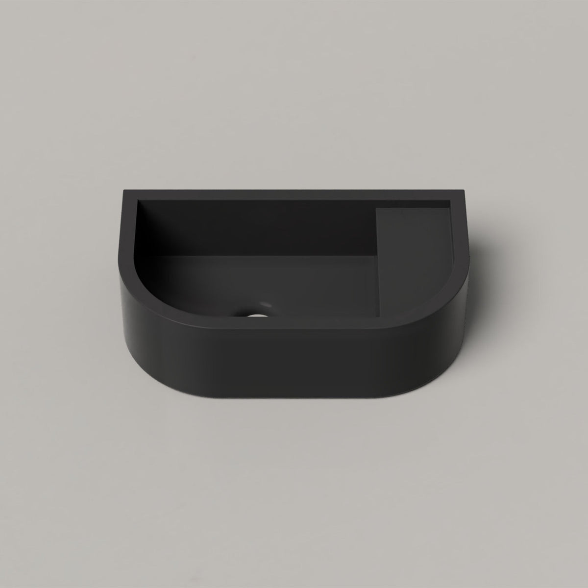 Nood Co Loop 01 Concrete Basin in Charcoal | Nood Co