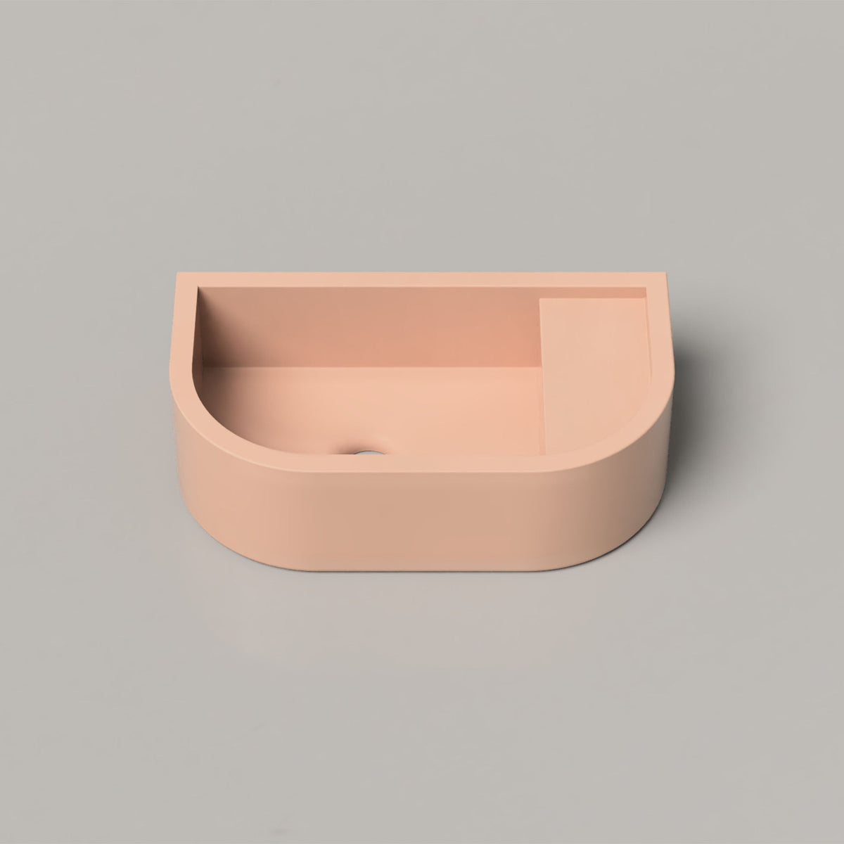Nood Co Loop 01 Concrete Basin in Pastel Peach | Nood Co