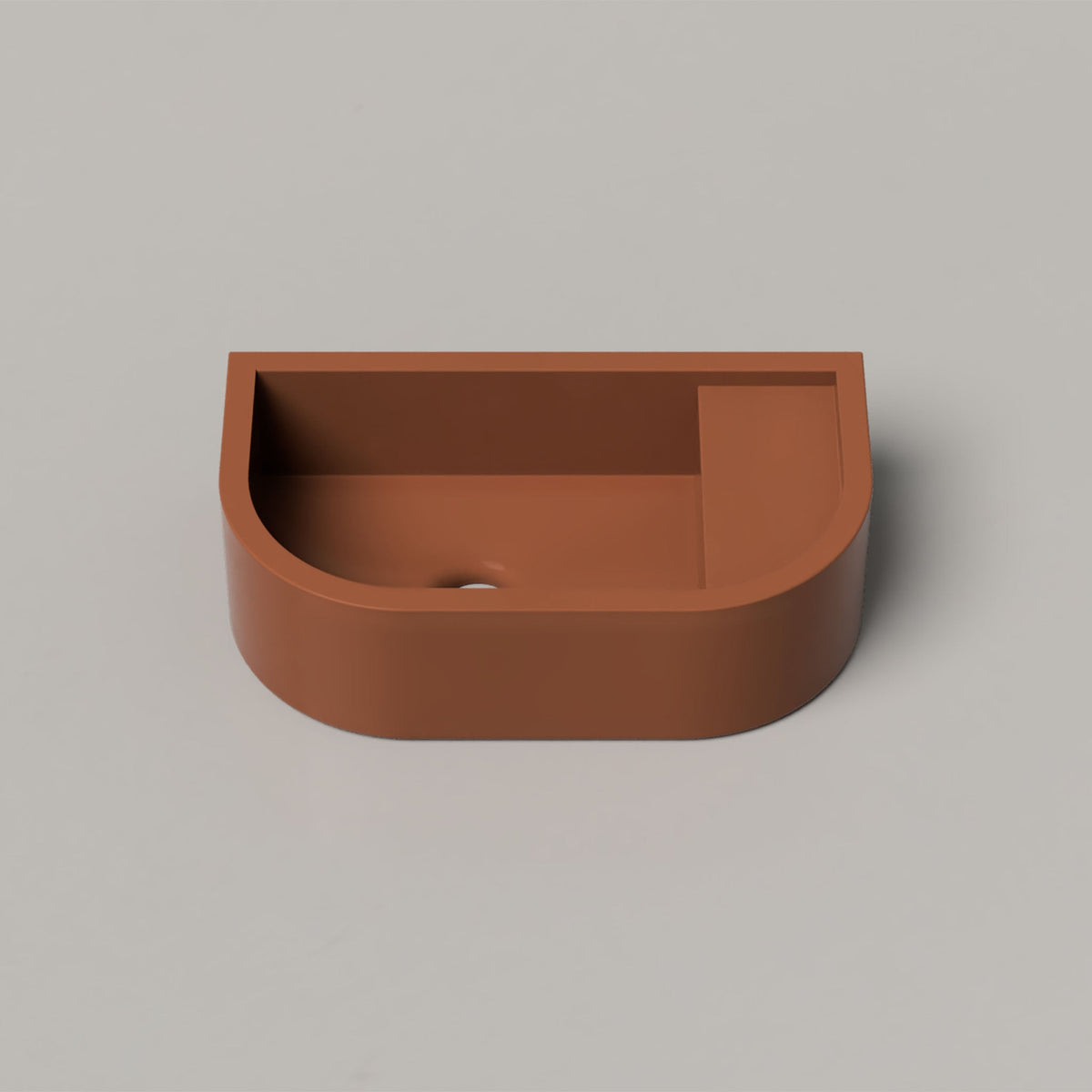 Nood Co Loop 01 Concrete Basin in Rust | Nood Co