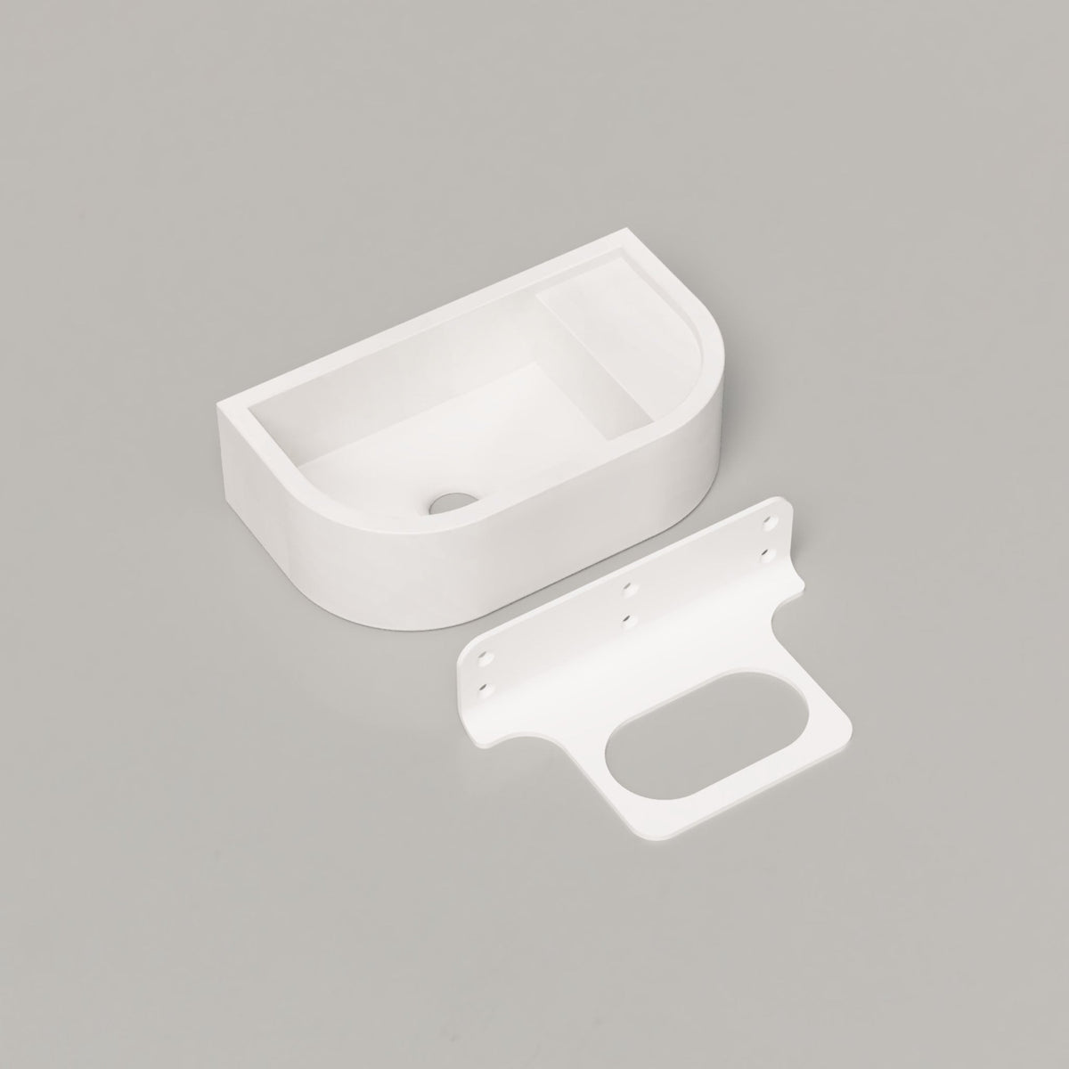 Nood Co Loop 01 Concrete Basin in Ivory | Nood Co