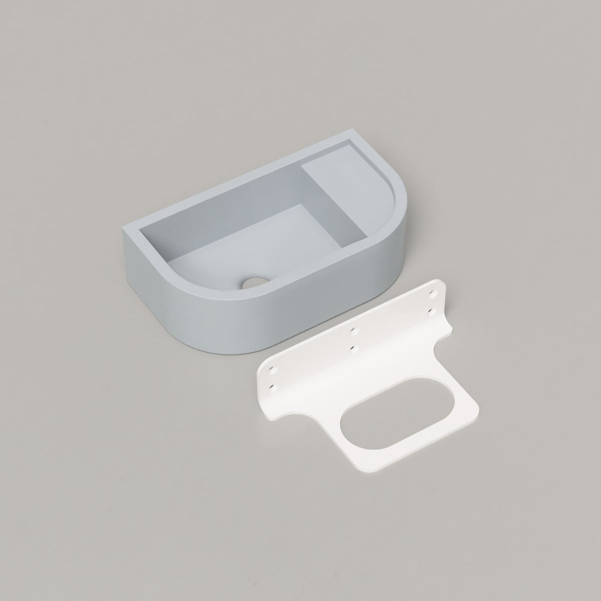 Nood Co Loop 01 Concrete Basin in Powder Blue | Nood Co