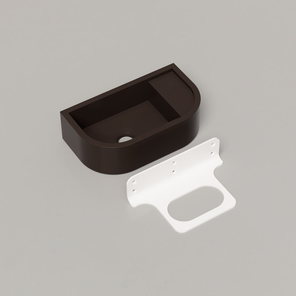 Nood Co Loop 01 Concrete Basin in Slate | Nood Co