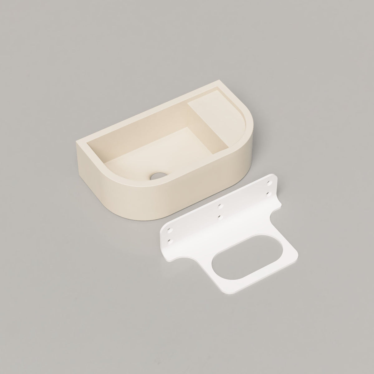 Nood Co Loop 01 Concrete Basin in Wheat | Nood Co